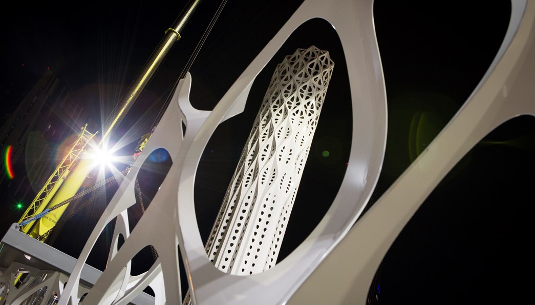 Final Sections Added to Manchester’s 40m Tower of Light