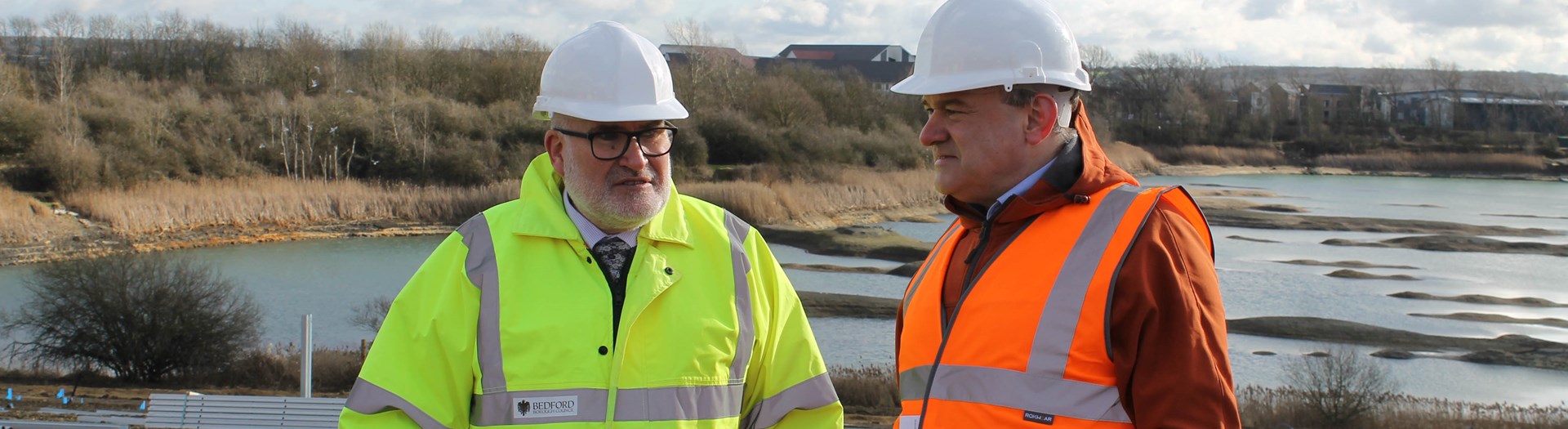 Sunny side up – MP Sir Ed Davey & Mayor of Bedford visit Solar Farm