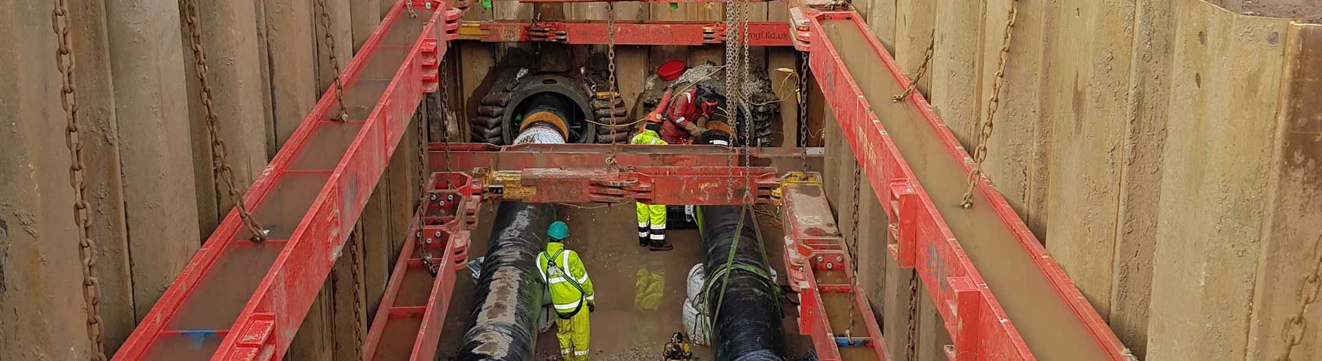 Innovative Engineering Solution Installs Pipework below Gt Howard Street