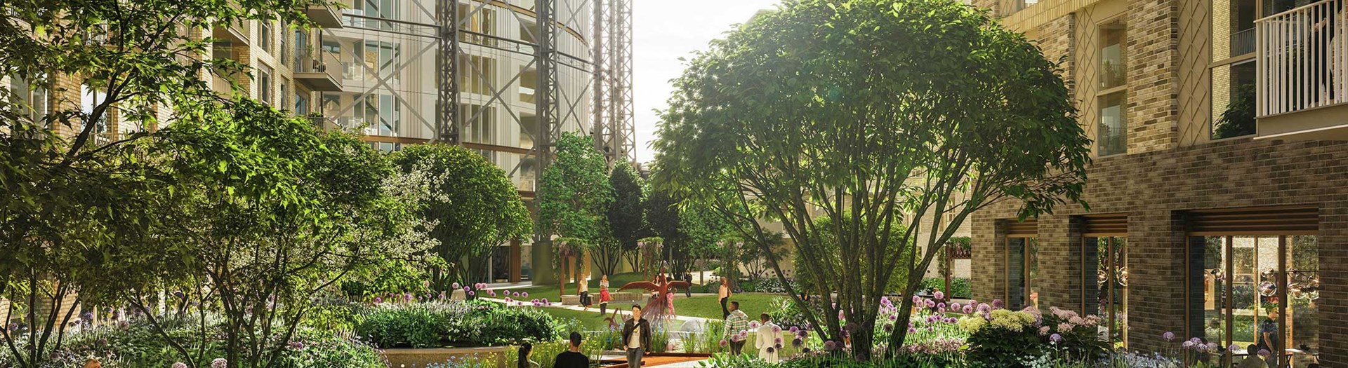 Work is advancing at Oval Village